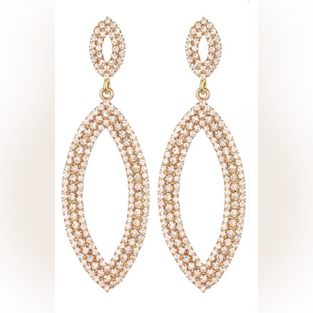 Rhinestone Drop Earrings